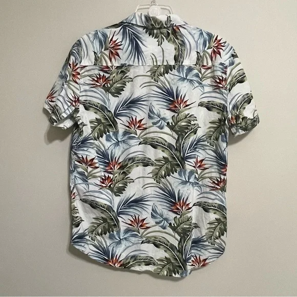 Men's Leaf Print Short Sleeve Shirt~ Size Large
Caribbean, Tropical or Resort - Picture 9 of 9